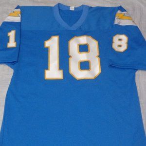Charlie Joiner Autographed Custom Chargers Football Jersey Inscribed HOF 96